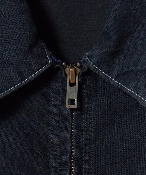 BIG MAC(ビッグマック)の「BIG MAC/ビッグマック LIGHT CHINO WORK JACKET 10oz デニムジャケット アウター 切り替えデザイン カジュアル アメカジ メンズ 2026年秋冬 秋服(デニムジャケット・メンズ・ブラック/インディゴブルー・M/L)」の4枚目の写真