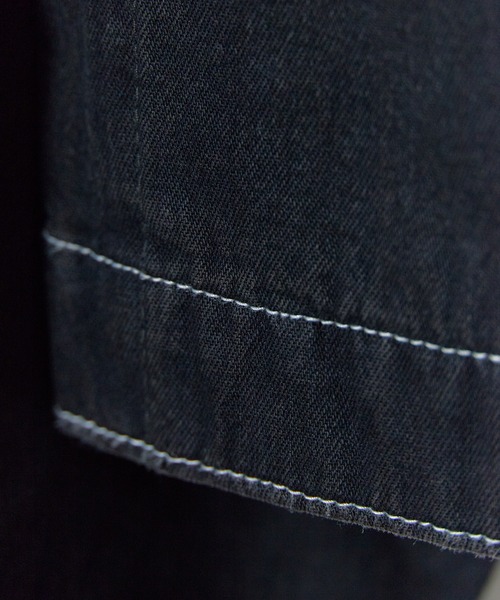 BIG MAC(ビッグマック)の「BIG MAC/ビッグマック LIGHT CHINO WORK JACKET 10oz デニムジャケット アウター 切り替えデザイン カジュアル アメカジ メンズ 2026年秋冬 秋服(デニムジャケット・メンズ・ブラック/インディゴブルー・M/L)」の7枚目の写真