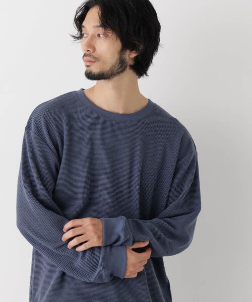 テックワッフルワイドプルオーバー 長袖（Tシャツ/カットソー）｜NANO