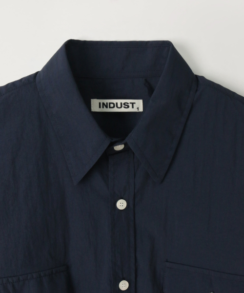 INDUST(インダスト)の「ベイク 2ポケットシャツ (3色)(シャツ/ブラウス・レディース・ネイビー/グレー/カーキ・1(S)/2(M)/3(L))」の4枚目の写真