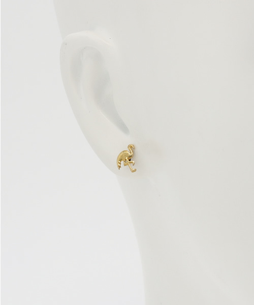 style counsel(スタイルカウンセル)の「【chibi jewels】チビ・ジュエルズ フラミンゴスタッズピアス(GOLD)Flamingo Stud Earrings(ピアス(両耳用)・レディース・ゴールド・FREE)」の3枚目の写真