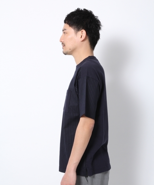 GLOBAL WORK（グローバルワーク）の「フハクキリカエデザインＴ/712582（Tシャツ/カットソー・メンズ・ホワイト/グレー/ネイビー/ダークブルー/ブラック・X-LARGE/MEDIUM/LARGE/SMALL）」の8枚目の写真