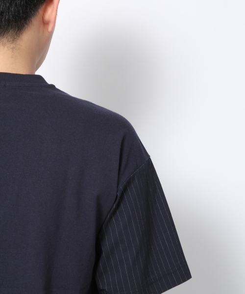 GLOBAL WORK（グローバルワーク）の「フハクキリカエデザインＴ/712582（Tシャツ/カットソー・メンズ・ホワイト/グレー/ネイビー/ダークブルー/ブラック・X-LARGE/MEDIUM/LARGE/SMALL）」の13枚目の写真