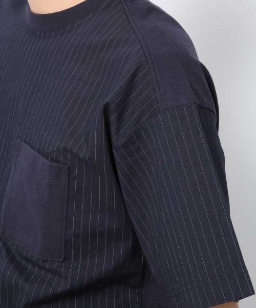 GLOBAL WORK（グローバルワーク）の「フハクキリカエデザインＴ/712582（Tシャツ/カットソー・メンズ・ホワイト/グレー/ネイビー/ダークブルー/ブラック・X-LARGE/MEDIUM/LARGE/SMALL）」の14枚目の写真