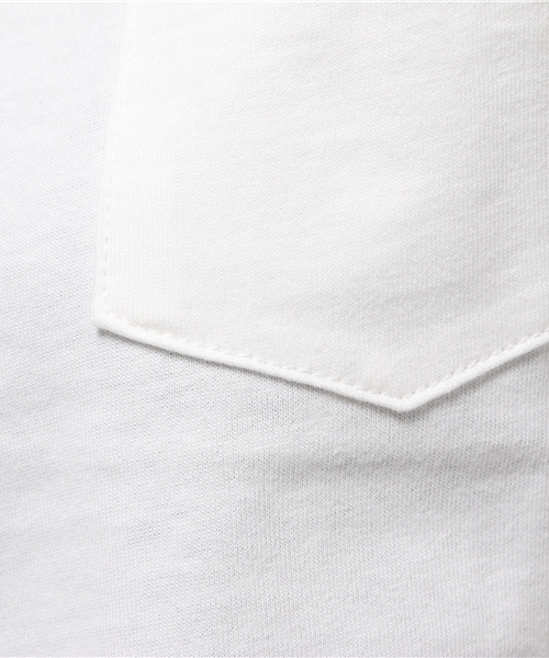 WEGO（ウィゴー）の「WEGO/USAコットンUネックTシャツ（Tシャツ/カットソー・レディース・杢グレー/ネイビー/キャメル/ブラック/ホワイト/イエロー/ピンク/レッド系その他/ホワイト系その他/パープル/ダークグリーン・MEDIUM/LARGE）」の21枚目の写真