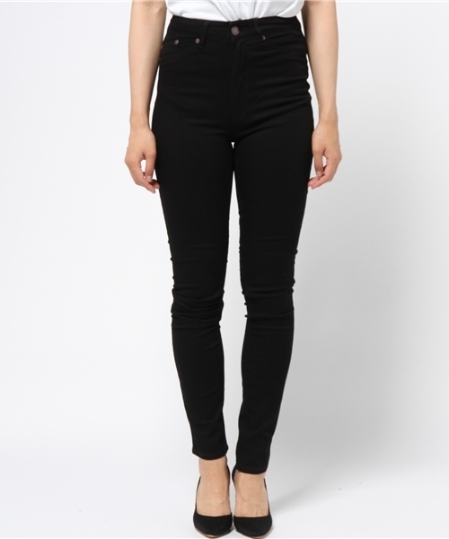 RES DENIM（レスデニム）の「RES DENIM/レスデニム HARRYS HI スキニーデニム ブラックデニム ストレッチ（デニムパンツ・レディース・ブラック・26inch/27inch）」の2枚目の写真