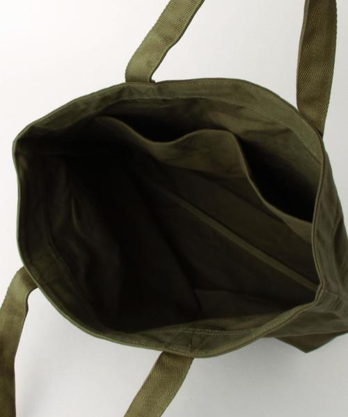 MHL.（エムエイチエル）の「＜MHL.＞ 32 CANVAS LOGO TOTE トートバッグ（トートバッグ・メンズ・ブラック/オリーブ・FREE）」の8枚目の写真
