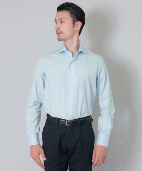 URBAN RESEARCH（アーバンリサーチ）の「UR TAILOR ピンオックスセミワイド（シャツ/ブラウス・メンズ・ホワイト/ブルー・38/39/40/41/37）」の4枚目の写真