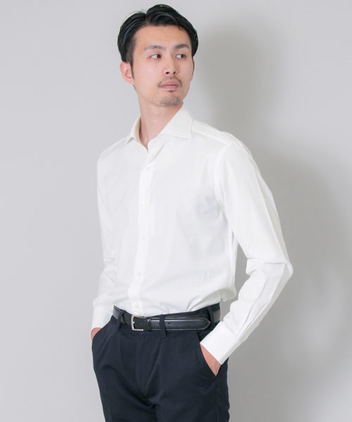 URBAN RESEARCH（アーバンリサーチ）の「UR TAILOR ピンオックスセミワイド（シャツ/ブラウス・メンズ・ホワイト/ブルー・38/39/40/41/37）」の7枚目の写真