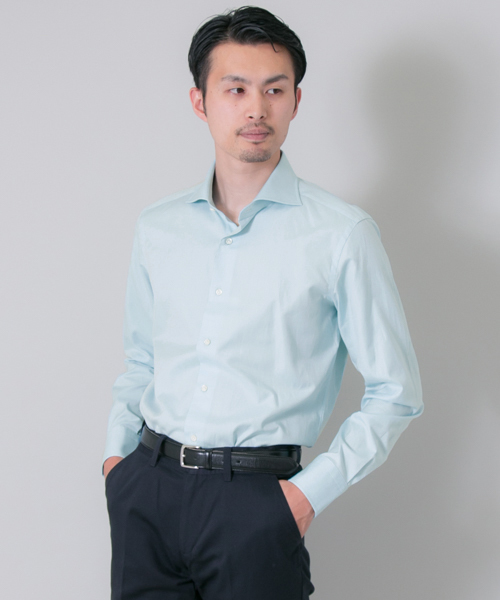 URBAN RESEARCH（アーバンリサーチ）の「UR TAILOR ピンオックスセミワイド（シャツ/ブラウス・メンズ・ホワイト/ブルー・38/39/40/41/37）」の3枚目の写真