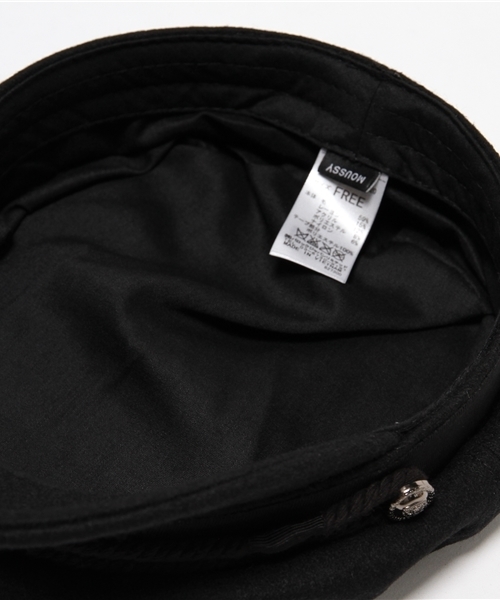 MOUSSY（マウジー）の「MESSAGE MARINE CAP（キャップ・レディース・ブラック/ベージュ・FREE）」の5枚目の写真