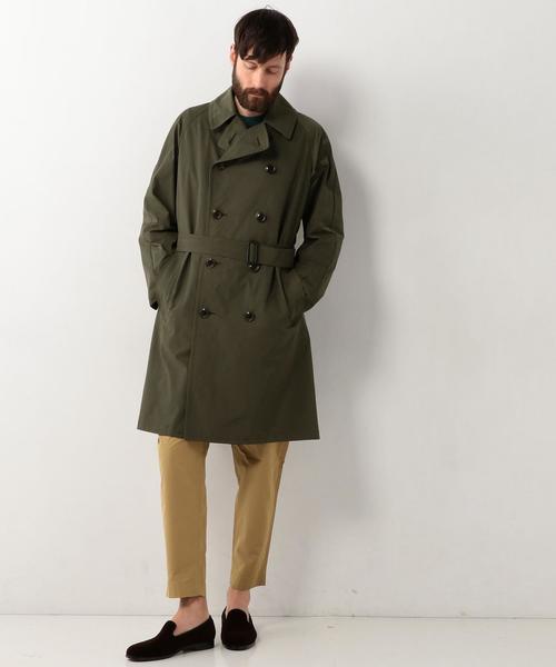 UNITED ARROWS（ユナイテッドアローズ）の「USCM ポリエステル コットン トレンチ コート ◆（トレンチコート・メンズ・ダークグリーン/ネイビー・X-LARGE/MEDIUM/SMALL/LARGE）」の19枚目の写真