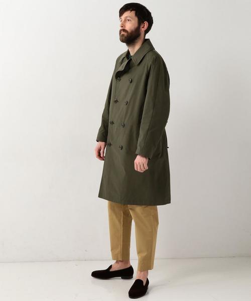 UNITED ARROWS（ユナイテッドアローズ）の「USCM ポリエステル コットン トレンチ コート ◆（トレンチコート・メンズ・ダークグリーン/ネイビー・X-LARGE/MEDIUM/SMALL/LARGE）」の15枚目の写真