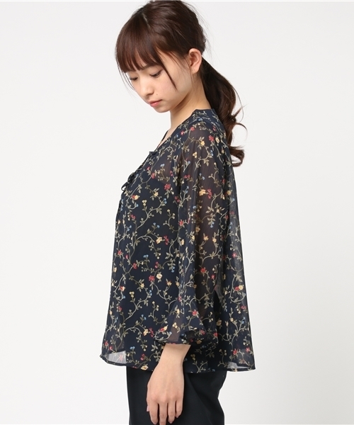 Honeys（ハニーズ）の「レースアップブラウス（シャツ/ブラウス・レディース・ホワイト系その他2/ホワイト系その他/レッド系その他/ブルー系その他2/ブルー系その他・L/M）」の7枚目の写真