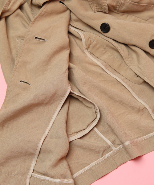 Another Edition（アナザーエディション）の「AE［A］テンセルOX N/C TRNC(InRed4月)（トレンチコート・レディース・ベージュ/ナチュラル/コバルトブルー・SMALL/MEDIUM）」の12枚目の写真