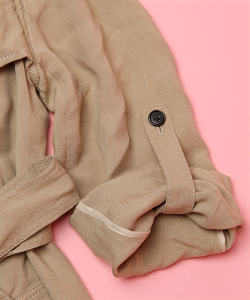 Another Edition（アナザーエディション）の「AE［A］テンセルOX N/C TRNC(InRed4月)（トレンチコート・レディース・ベージュ/ナチュラル/コバルトブルー・SMALL/MEDIUM）」の13枚目の写真