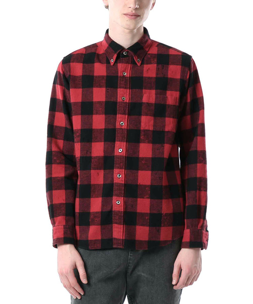 Sophnet ソフネット の Damaged Flannel Check B D Shirt シャツ ブラウス Wear