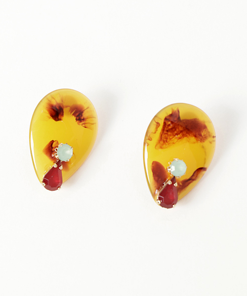 CIBRE（シブレ）の「アクリルモチーフピアス（ピアス（両耳用）・レディース・ベージュ/ブラウン・FREE）」の6枚目の写真