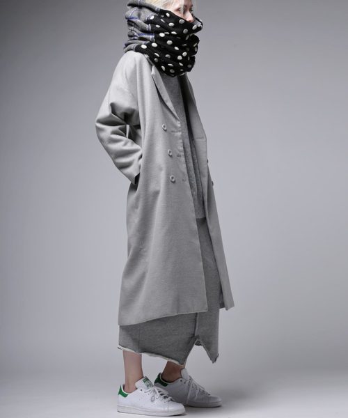 antiqua（アンティカ）の「もこもこドットスヌード（ストール/ショール・レディース・ブラックミックス・FREE）」の10枚目の写真