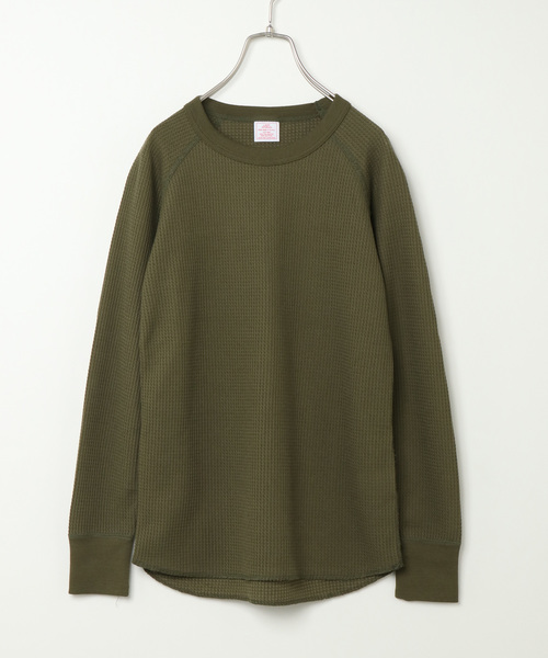 JEMORGAN（ジェーイーモーガン）の「【JE MORGAN】ジェーイーモーガン サーマル長袖ラグランクルーT（Tシャツ/カットソー・レディース・ホワイト/ブラック/グレー/オフホワイト/カーキオリーブ・M）」の5枚目の写真