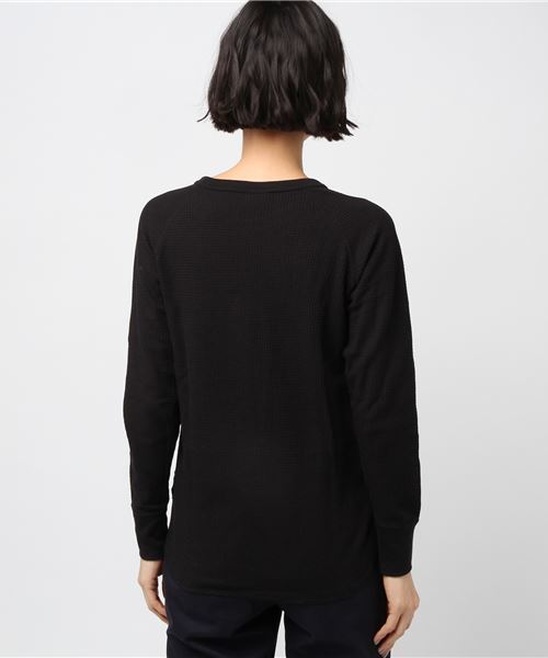 JEMORGAN（ジェーイーモーガン）の「【JE MORGAN】ジェーイーモーガン サーマル長袖ラグランクルーT（Tシャツ/カットソー・レディース・ホワイト/ブラック/グレー/オフホワイト/カーキオリーブ・M）」の9枚目の写真