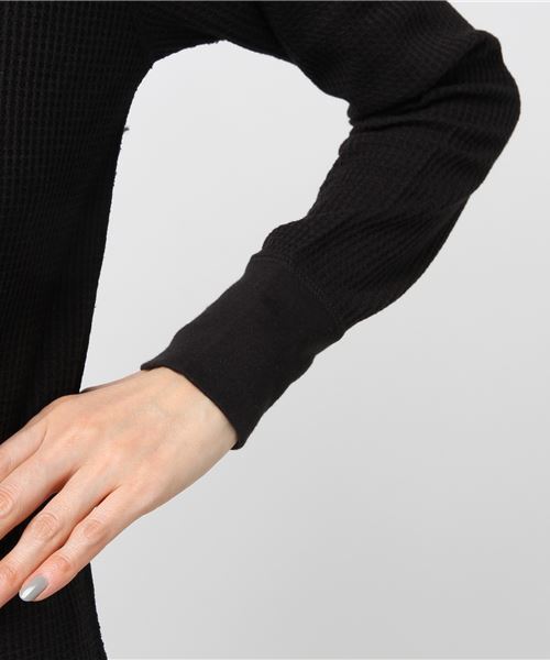 JEMORGAN（ジェーイーモーガン）の「【JE MORGAN】ジェーイーモーガン サーマル長袖ラグランクルーT（Tシャツ/カットソー・レディース・ホワイト/ブラック/グレー/オフホワイト/カーキオリーブ・M）」の7枚目の写真