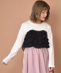 w closet | チェックビスチェドッキングプルオーバー(Tシャツ/カットソー)