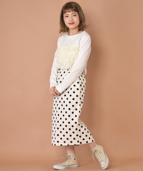 w closet(ダブルクローゼット)の「チェックビスチェドッキングプルオーバー(Tシャツ/カットソー・レディース・ホワイト/イエロー/ブラック・FREE)」の4枚目の写真