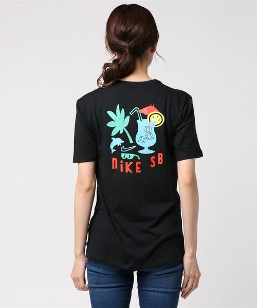 NIKE（ナイキ）の「【NIKE】コットントロピカル柄バックプリント