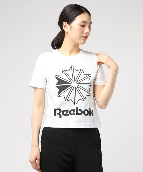 Reebok(リーボック)の「AC グラフィック Tシャツ(Tシャツ/カットソー・レディース・ホワイト/レッド/ホワイト×ブラック/コーラルピンク/グレー/コーラル・SMALL/MEDIUM/LARGE/X-LARGE)」の3枚目の写真
