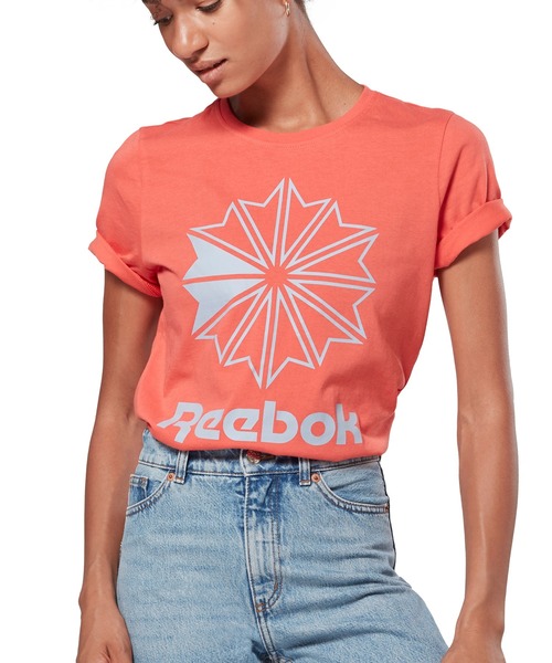 Reebok(リーボック)の「AC グラフィック Tシャツ(Tシャツ/カットソー・レディース・ホワイト/レッド/ホワイト×ブラック/コーラルピンク/グレー/コーラル・SMALL/MEDIUM/LARGE/X-LARGE)」の6枚目の写真