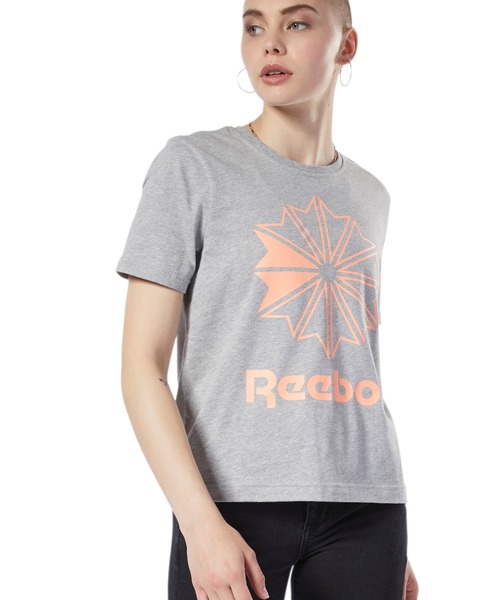Reebok(リーボック)の「AC グラフィック Tシャツ(Tシャツ/カットソー・レディース・ホワイト/レッド/ホワイト×ブラック/コーラルピンク/グレー/コーラル・SMALL/MEDIUM/LARGE/X-LARGE)」の12枚目の写真