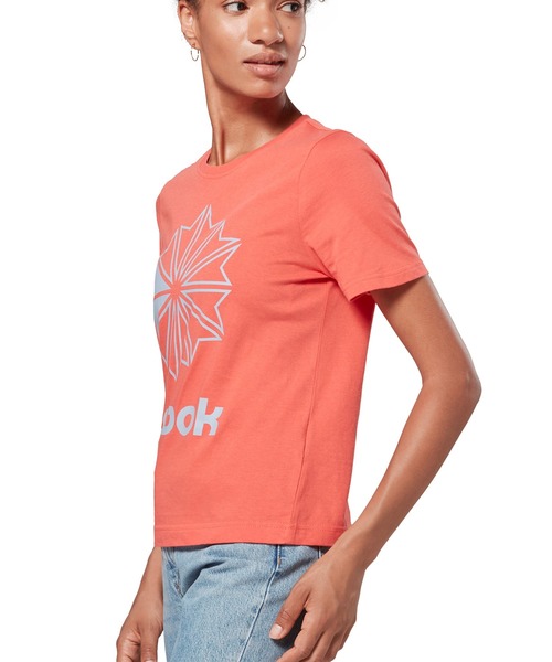 Reebok(リーボック)の「AC グラフィック Tシャツ(Tシャツ/カットソー・レディース・ホワイト/レッド/ホワイト×ブラック/コーラルピンク/グレー/コーラル・SMALL/MEDIUM/LARGE/X-LARGE)」の10枚目の写真