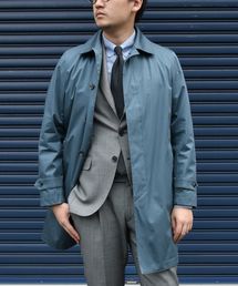 SHIPS | SD: LORO PIANA 【STORMSYSTEM】 コットン ステンカラーコート（ブルー）(ステンカラーコート)