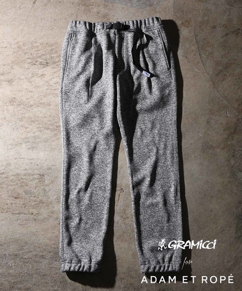 Gramicci（グラミチ）の「【GRAMICCI 別注】bonding knit fleece pants（その他パンツ・メンズ・チャコールグレー/グレー・S/M/L/XL）」の2枚目の写真
