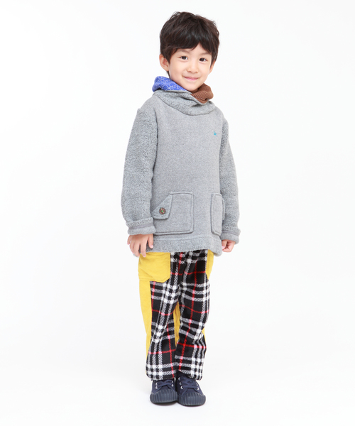 RAGMART（ラグマート）の「裏起毛プルオーバー（スウェット・キッズ・オレンジ/グリーン/グレー・100cm/110cm/120cm/130cm）」の5枚目の写真