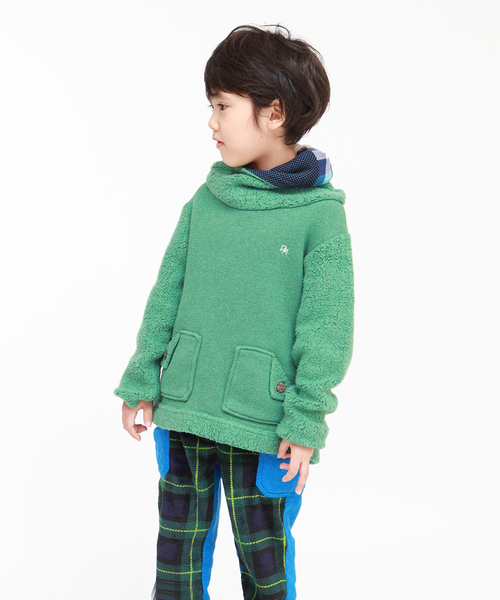 RAGMART（ラグマート）の「裏起毛プルオーバー（スウェット・キッズ・オレンジ/グリーン/グレー・100cm/110cm/120cm/130cm）」の11枚目の写真