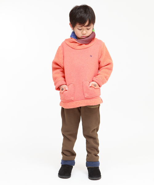 RAGMART（ラグマート）の「裏起毛プルオーバー（スウェット・キッズ・オレンジ/グリーン/グレー・100cm/110cm/120cm/130cm）」の7枚目の写真