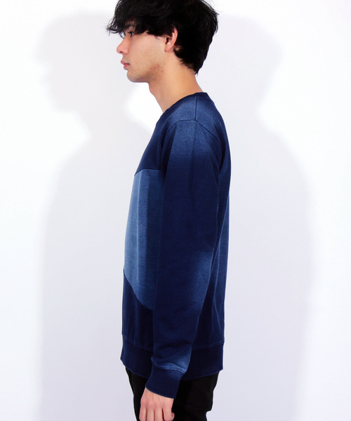 8(eight)(エイト)の「カットデニム クレイジー スウェット(スウェット・メンズ・インディゴブルー/ブルー・MEDIUM/LARGE/X-LARGE)」の7枚目の写真