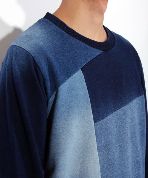 8(eight)(エイト)の「カットデニム クレイジー スウェット(スウェット・メンズ・インディゴブルー/ブルー・MEDIUM/LARGE/X-LARGE)」の11枚目の写真