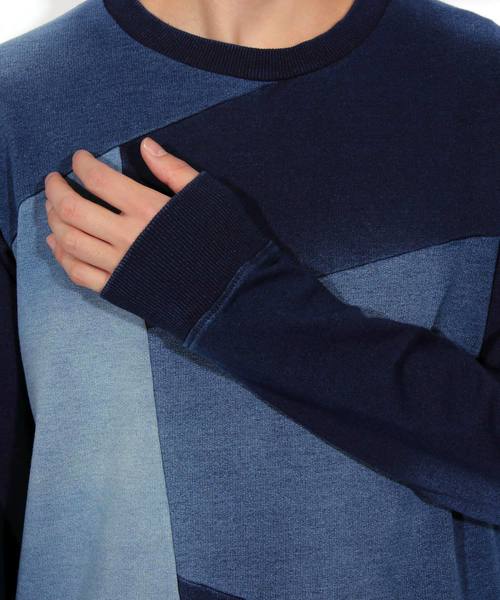 8(eight)(エイト)の「カットデニム クレイジー スウェット(スウェット・メンズ・インディゴブルー/ブルー・MEDIUM/LARGE/X-LARGE)」の13枚目の写真