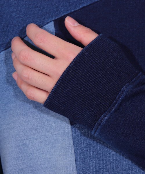 8(eight)(エイト)の「カットデニム クレイジー スウェット(スウェット・メンズ・インディゴブルー/ブルー・MEDIUM/LARGE/X-LARGE)」の14枚目の写真