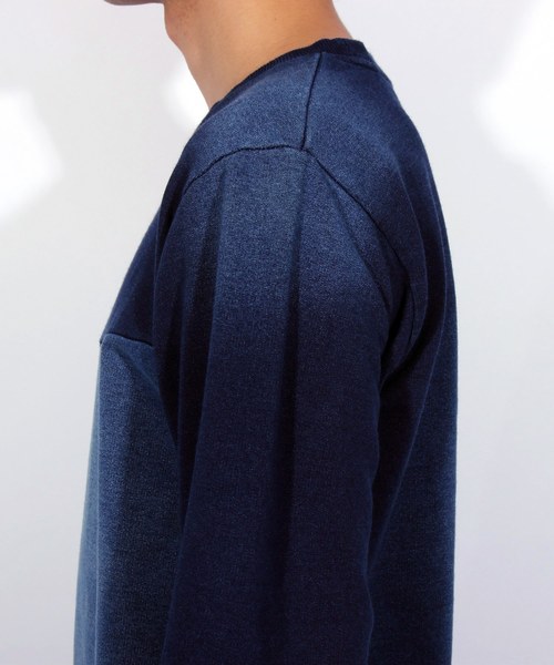 8(eight)(エイト)の「カットデニム クレイジー スウェット(スウェット・メンズ・インディゴブルー/ブルー・MEDIUM/LARGE/X-LARGE)」の17枚目の写真