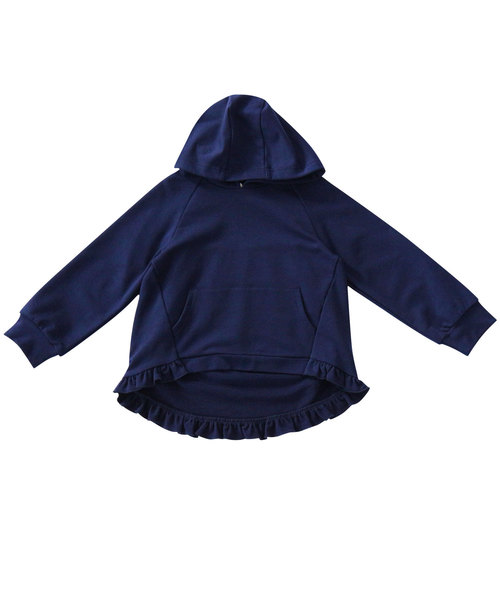 Bee des Bee（ビーデスビー）の「アシメ裾フリル長袖パーカー（Tシャツ/カットソー・キッズ・ネイビー/ミント・110cm/100cm/120cm/130cm/140cm/150cm）」の14枚目の写真
