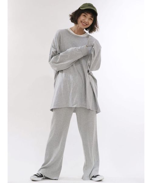 Ungrid（アングリッド）の「リブワイドラフパンツ（その他パンツ・レディース・ブラック/グレー/オフホワイト・FREE）」の12枚目の写真