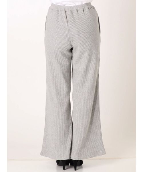 Ungrid（アングリッド）の「リブワイドラフパンツ（その他パンツ・レディース・ブラック/グレー/オフホワイト・FREE）」の9枚目の写真