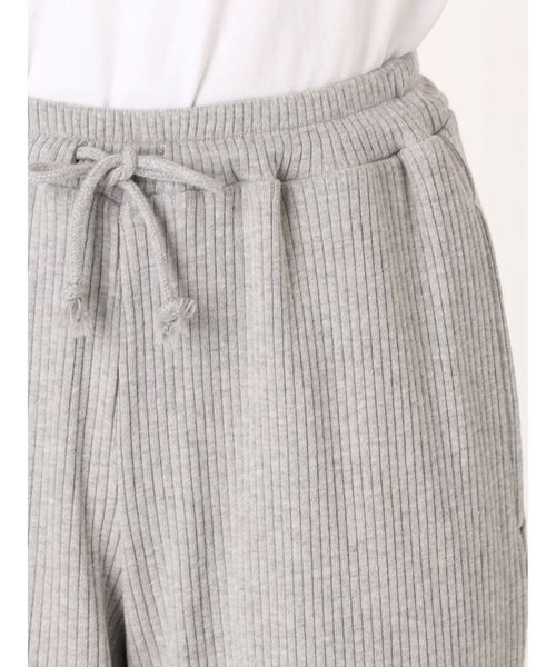 Ungrid（アングリッド）の「リブワイドラフパンツ（その他パンツ・レディース・ブラック/グレー/オフホワイト・FREE）」の8枚目の写真