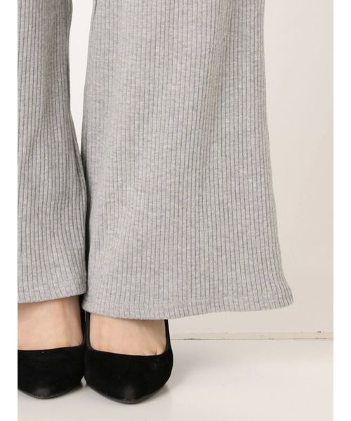 Ungrid（アングリッド）の「リブワイドラフパンツ（その他パンツ・レディース・ブラック/グレー/オフホワイト・FREE）」の5枚目の写真