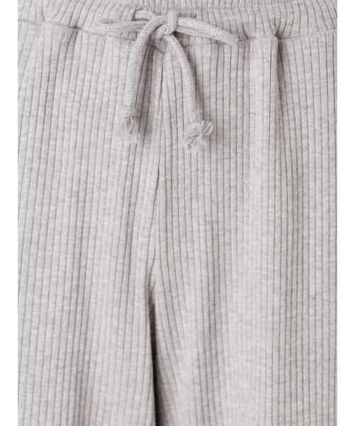 Ungrid（アングリッド）の「リブワイドラフパンツ（その他パンツ・レディース・ブラック/グレー/オフホワイト・FREE）」の4枚目の写真