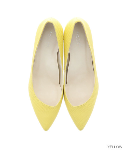 A de Vivre（アドゥヴィーヴル）の「【本革】ポインテッドトゥパンプス（パンプス・レディース・ブラック/グレイッシュベージュ/イエロー/ピンク・24/23.5/23/24.5/22.5）」の4枚目の写真